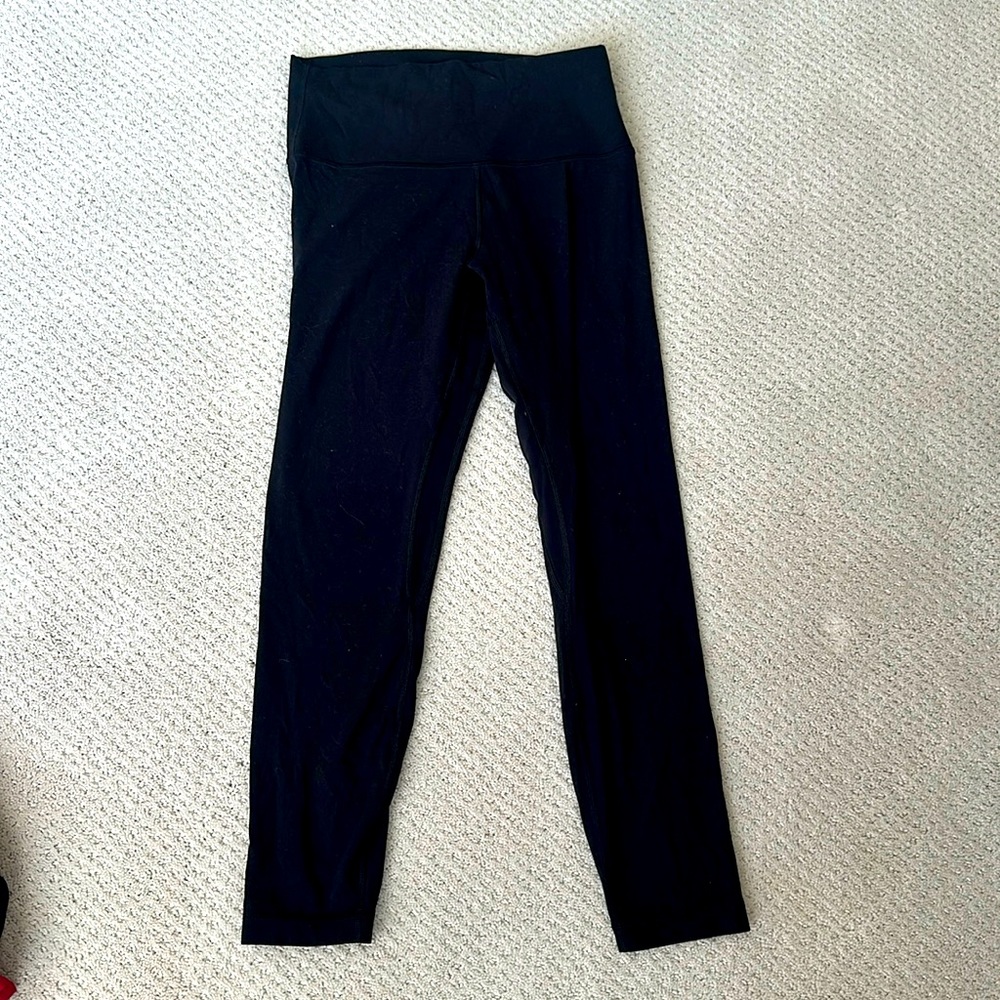 Lululemon black align leggings, 25”